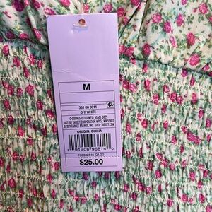 👗 NWT Floral Fitted Cap Sleeve Dress, Sz M